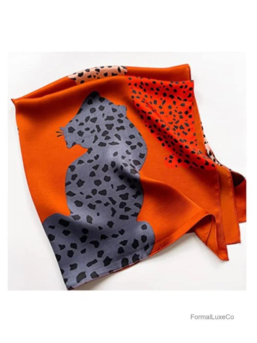 100% Pure Mulberry Silk Square Scarf for Hair - 27x27 Women Silk Neckerchief